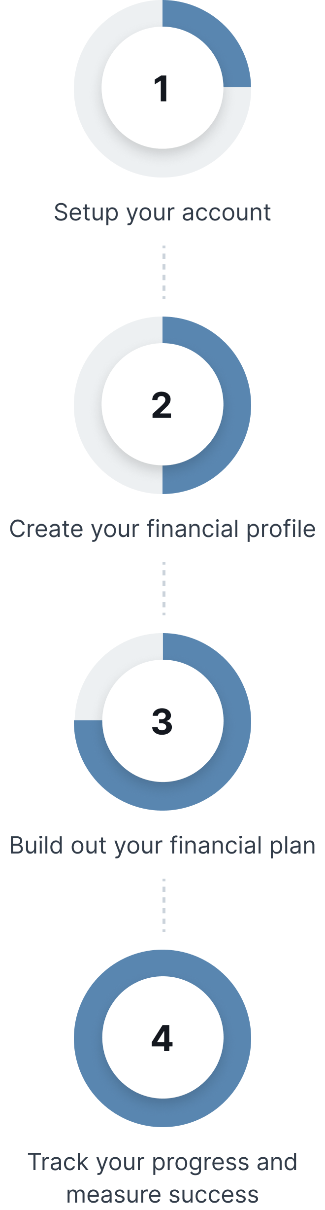 Financial plan infographic