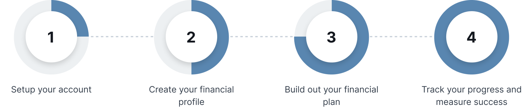 Financial plan infographic